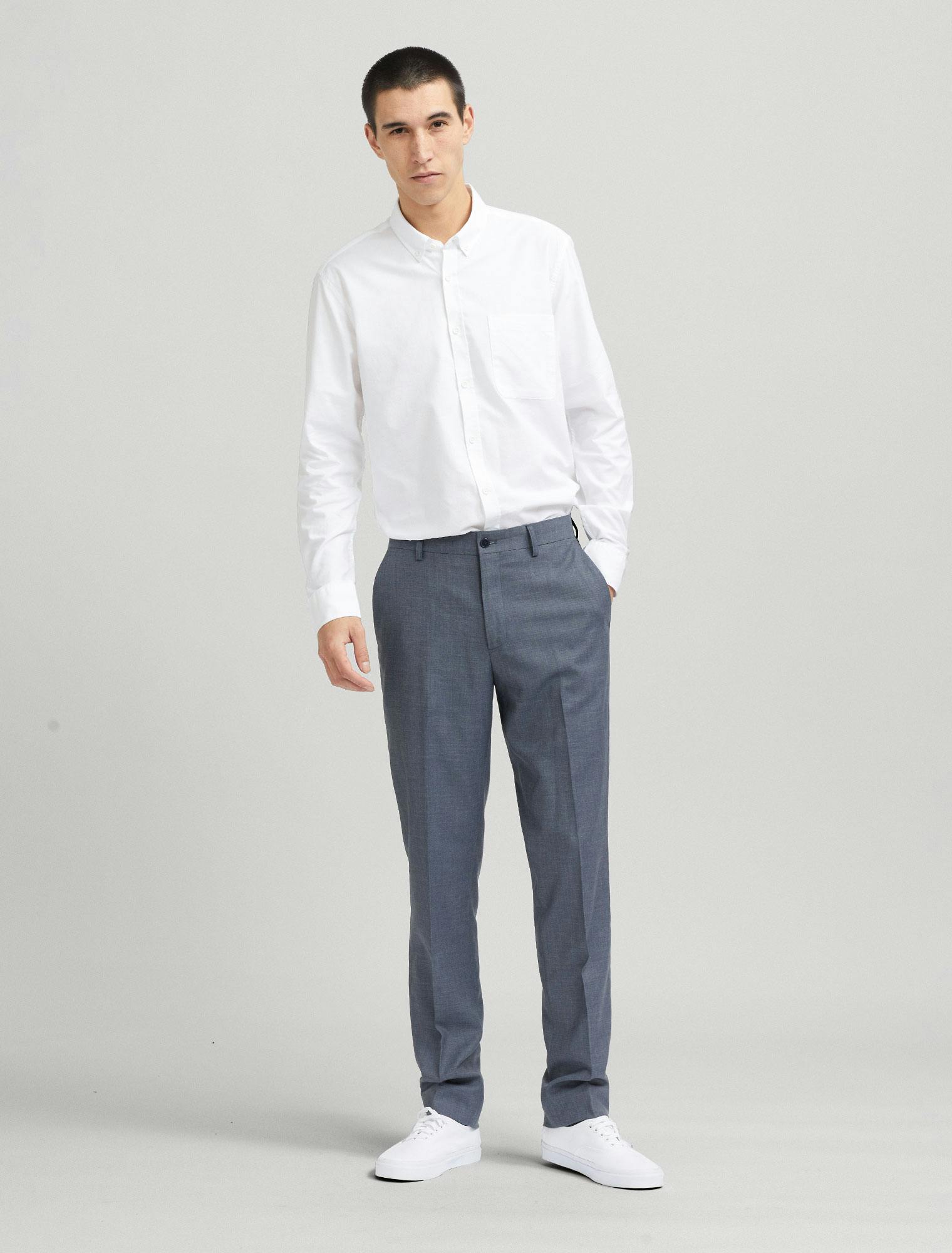 Saville Men's Suit Pant - Bluegrain Grey Tailored Pants