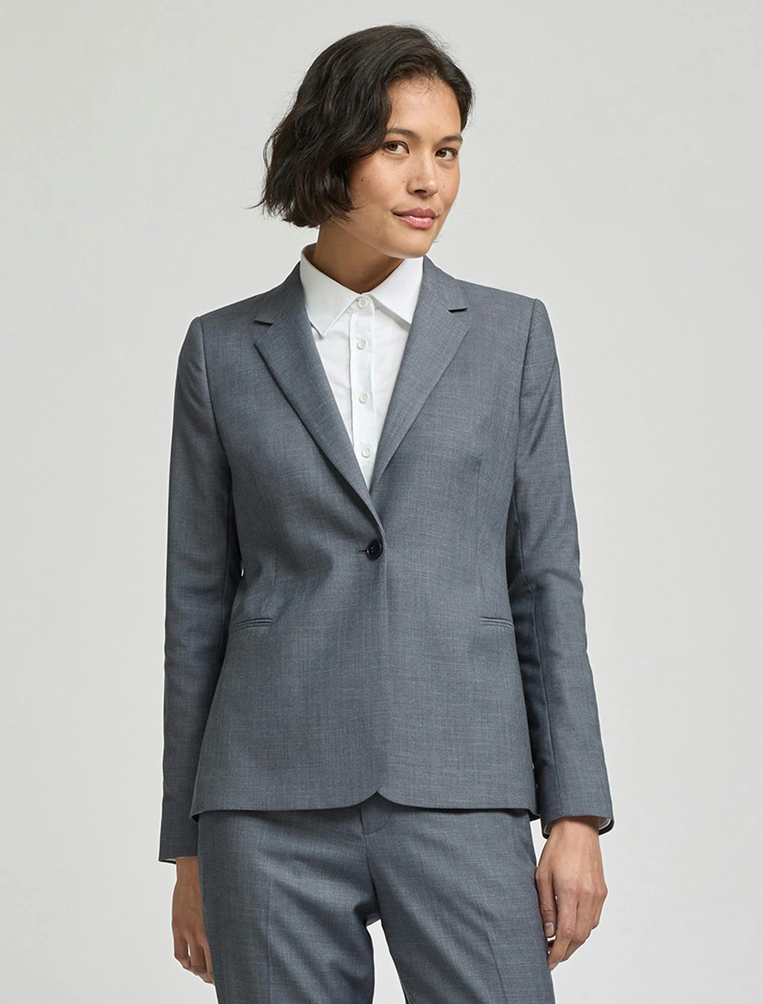 Saville Women's Blazer - Bluegrain Grey Suit Jacket