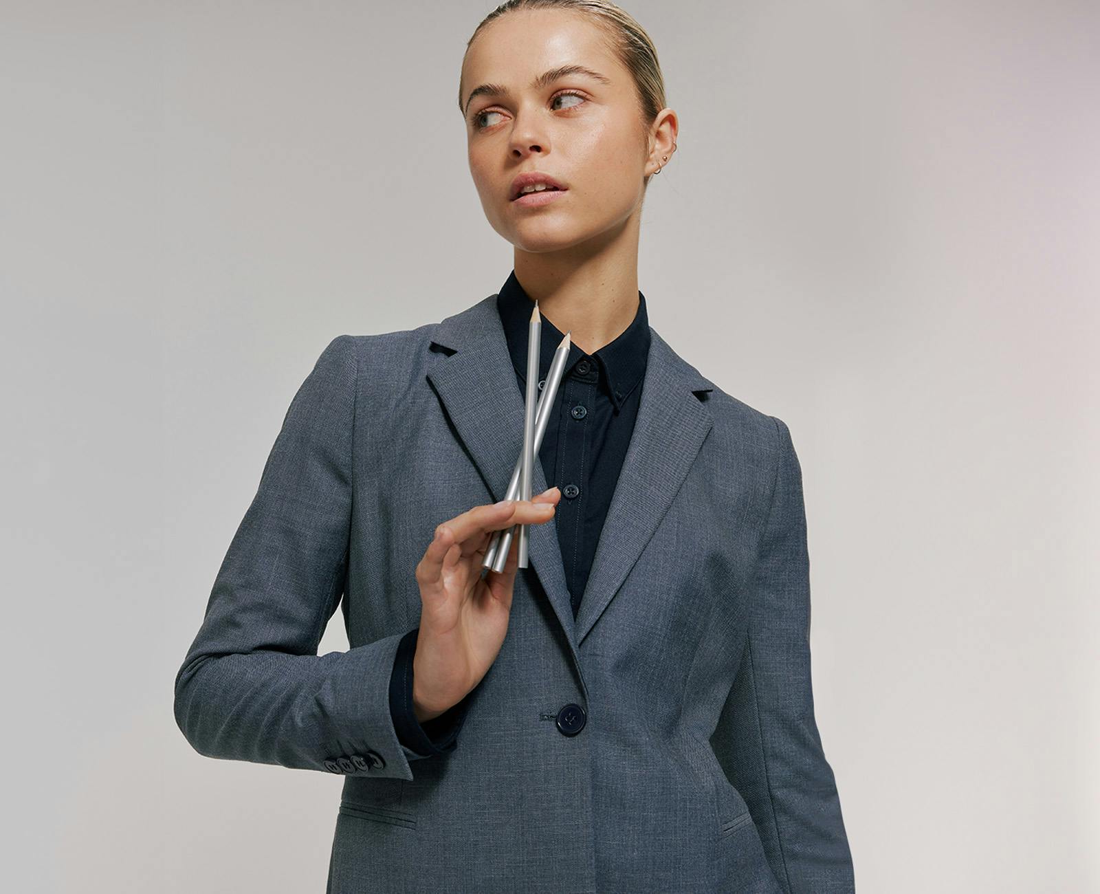 Saville Men's Blazer - Bluegrain Grey Suit Jacket