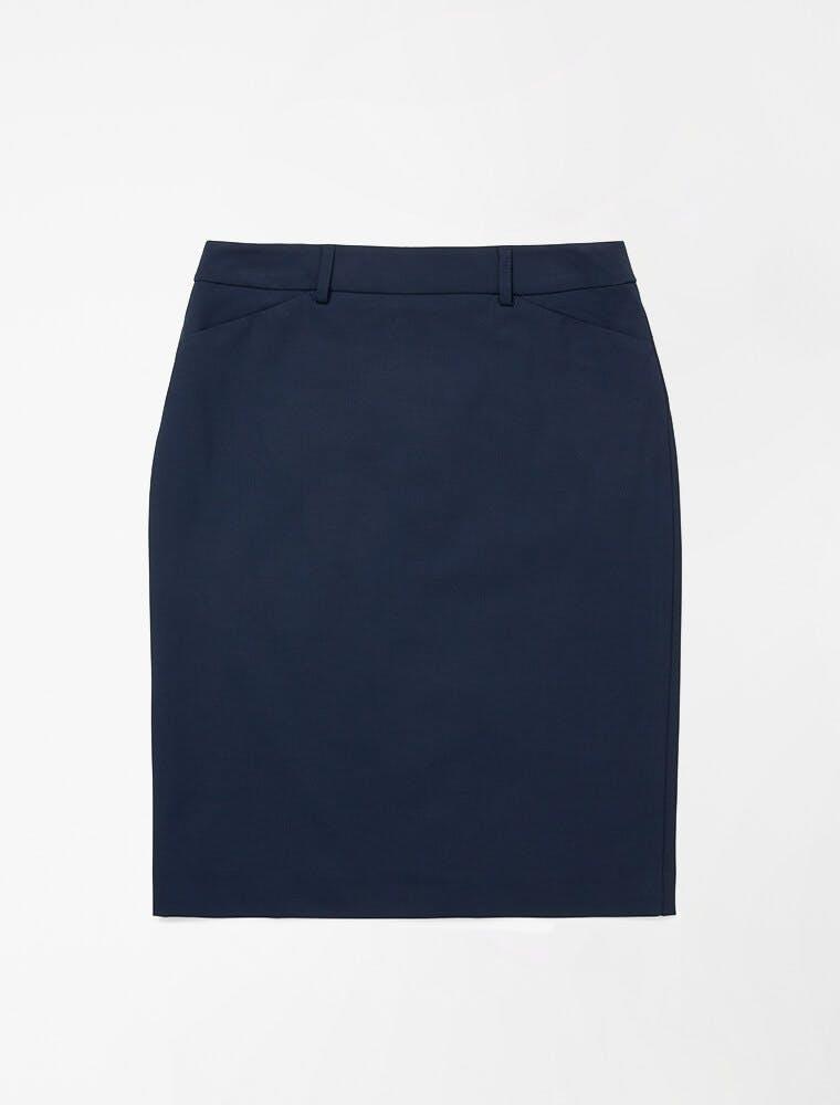 Women's Taylor Skirt - Navy Pencil Skirt