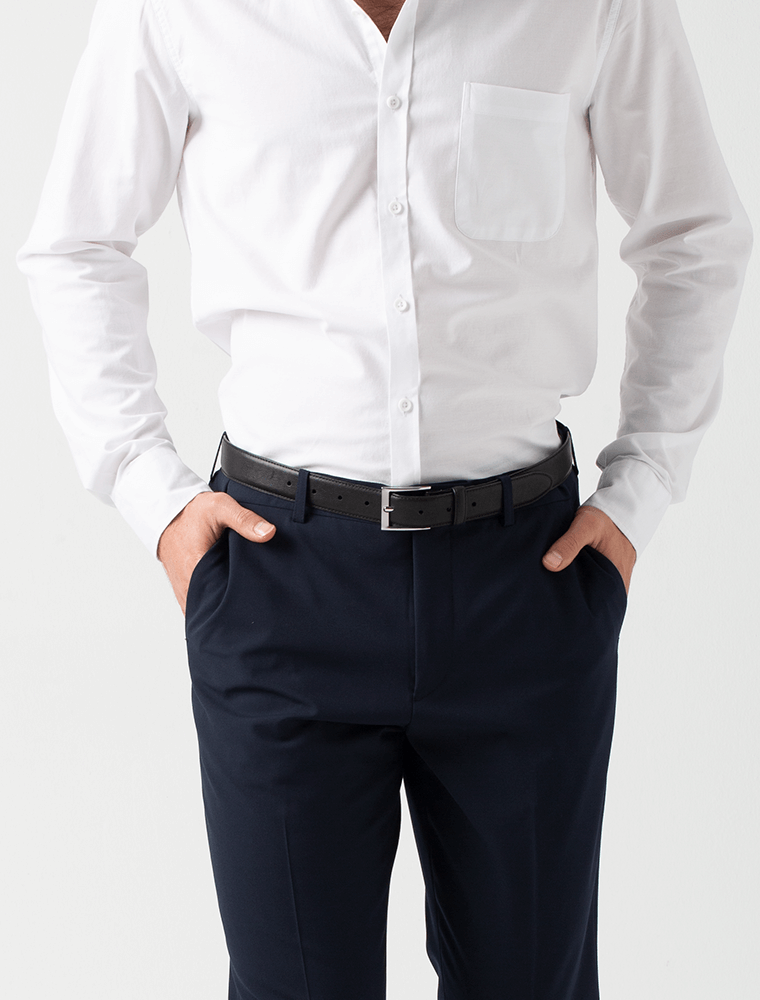 Men's Will Shirt Long Sleeve - Blue White Stripe