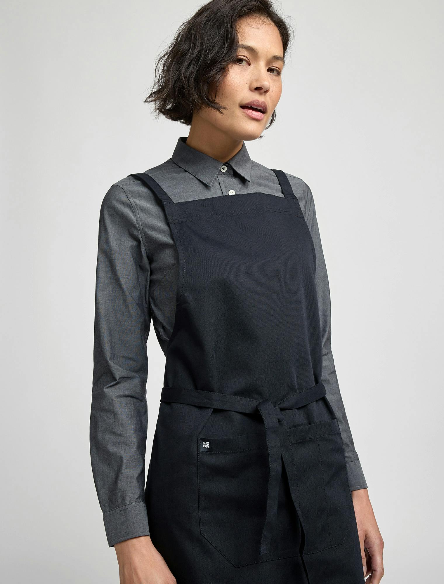 Women's Jack Long Sleeve Work Shirt Charcoal Grey